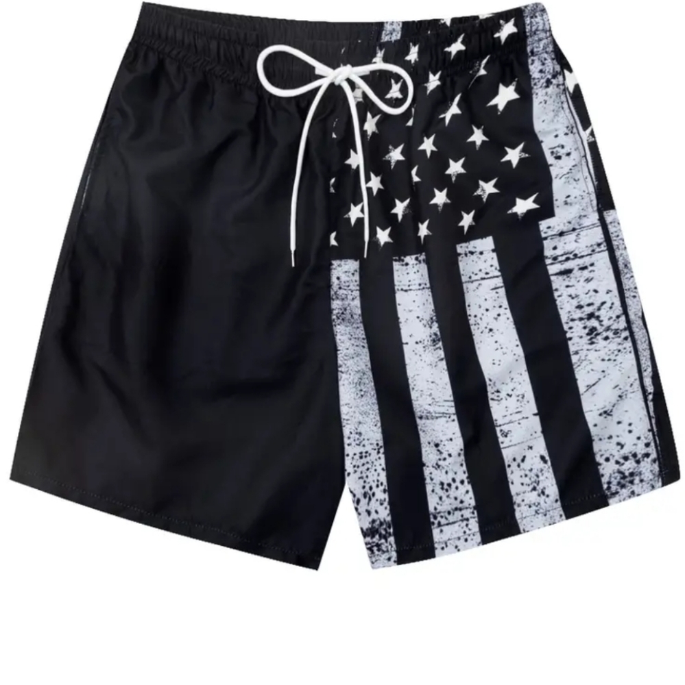 Graphic Unisex Lightweight Drawstring Shorts W/Pockets Size Various XLPlus #M-94 - Picture 3 of 10